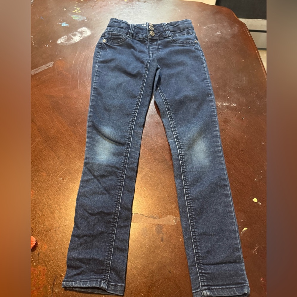 Kids Arizona Button Snap Blue Jeans